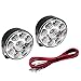 Ultra Bright White Round 12V 9 LED Flood Beam Work DRL Daytime Running Fog Light For Chevy Ford Charger Dodge GMC Denali