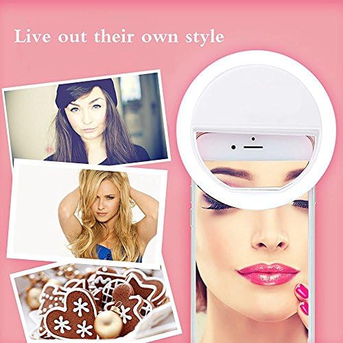 WAYLI Selfie Ring Fill Light for iPhone Android Phone Camera
