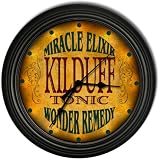 Kilduff 's Tonic Wonder Remedy Black Cascading Pub Style Wall Clock