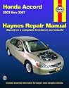 Honda Accord 2003-2007 (Haynes Repair Manual)