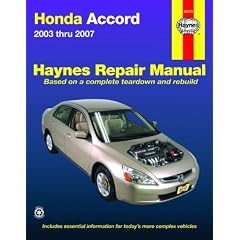 Haynes Honda Accord 2003 Thru 2007 (Haynes Repair Manual)