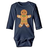 NINKI ベビー服 クリスマスクッキー 子供 長袖 カバーオール 6ヶ月~24ヶ月 100%コットン 出産祝い Size 18 Months ライトブルー
