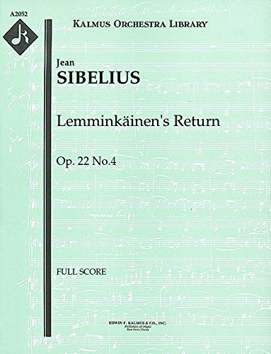 Lemminkäinen's Return, Op.22 No.4: Full Score [A2052]