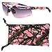 VertX Womens Pink Camouflage Sunglasses Sport Fishing Hunting