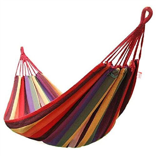 Honesh Outdoor Leisure Double 2 Person Cotton Hammocks Camping Hammock