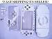 Full PSP 2001 Replacement Housing * WHITE * with Buttons and Joystick Cap Faceplate Case 2000 Repair Star Wars