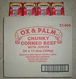 Ox & Palm Chunky Corned Beef with Juices (1 Box=24 Cans)