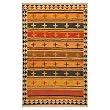 EXP 5' x 2'6" Hand-Knotted Tibetan Wangden Crosses Wool Area Rug