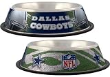 NFL Football Team Stainless Steel Pet Bowl - Dallas Cowboys