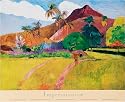 Paul Gauguin (Tahitian Landscape) Art Poster Print - 26" X 31"