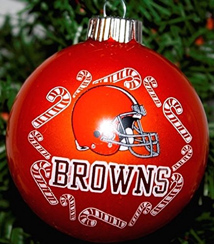Cleveland Browns NFL Traditional Round Glass Ornament Cleveland Browns NFL Traditional Round Glass Ornament