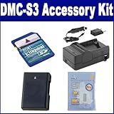 Panasonic Lumix DMC-S3 Digital Camera Accessory Kit includes: ZELCKSG Care  ....