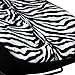BDK White Zebra Seat Covers & Floor Mats Set Fur Print Complete - Full Set, Universal Fit