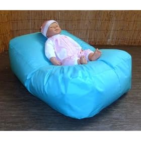 Zippy - Baby Bean Bag Feeding Pod Pillow - Wipe Clean Fabric - Brown