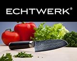 Produkt-Bild: Echtwerk EW-DM-0320 Damastmesser K&uuml;chenmesser Santokumesser 13 cm Klinge