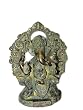 Ganesh Statue Ornate Ganesha Good Luck Brass Idol Hindu Murti 10"