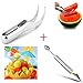 Premium Quality Original Stainless Steel Watermelon Slicer Corer Cutter Knife - Comes with Bonus Free Melon Baller and Carver