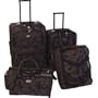 American Flyer Travelwinds Brocade 4 Piece Luggage Set - Purple