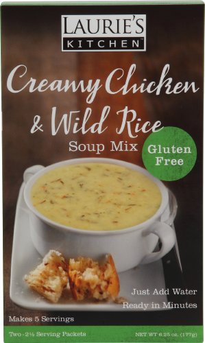 Laurie's Kitchen Soup Mix Gluten Fee, Creamy Chicken and Wild Rice, 6.25 Ounce