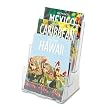 Three-Tier Magazine Holder, 9-1/2"x8"x12-5/8", Clear