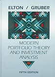 Modern Portfolio Theory and Investment Analysis