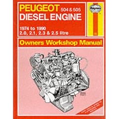 Peugeot 504 and 505 Diesel 1974-90 Owner's Workshop Manual (Service & Repair Manuals)