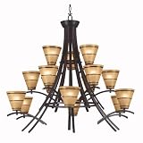 Kenroy Home 90088ORB Wright 15 Light Chandelier