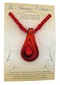 RED Art Glass Pendant w/ 2 Necklaces