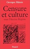 Censure et culture sous l'Ancien Régime