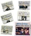 miniature newspaper pins-front pages