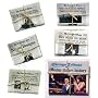 miniature newspaper pins-front pages
