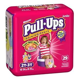 Pull-Ups Training Pants for Girls, 2T-3T, Jumbo Pack, 29 Training Pants