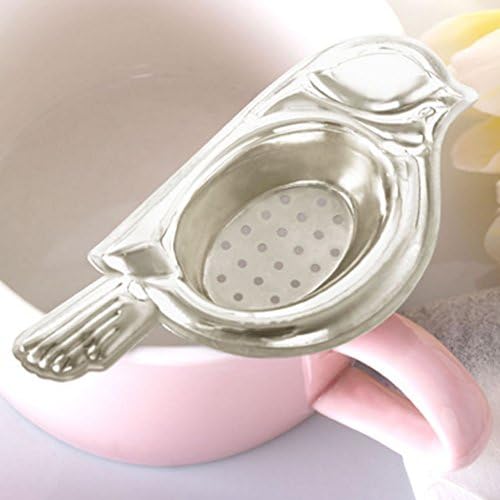Octoberlsy Stainless Steel Creative Love Bird Shape Tea Infuser Strainers Tea Strainer Filters Tea Interval Diffuser for Tea With Gift Box