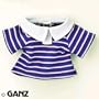 Webkinz Blue & Pink Striped Polo Shirt