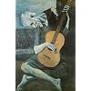 Old Guitarist Art Poster Print by Pablo Picasso, 24x36 Poster Print by Pablo Picasso, 24x36 Collections Poster Print by Pablo Picasso, 24x36