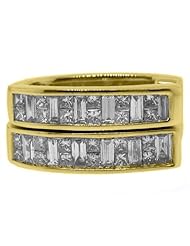 1.60 Carat Invisible Diamond Hoop Earrings