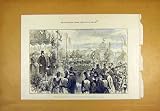 Vauxhall Park Lambeth Prince Princess Wales Print 1890