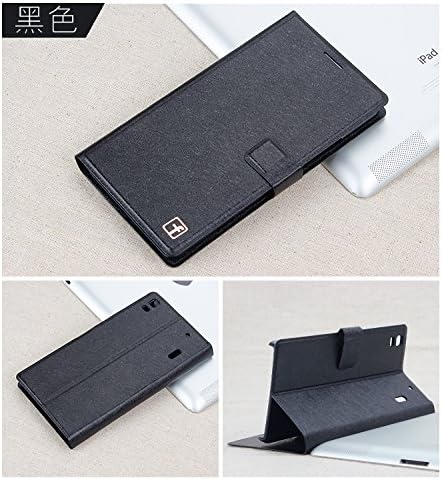 [Ddshopping] K3 Note Flip Case, Lenovo Lemon K3 Note Leather Wallet case, Luxury Fashion Thin Style PU Leather Wallet Flip Protective Skin Case With Card Slot And Stand Funtion For Lenovo Lemon K3 Note (Black)