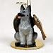 German Shepherd, Silver/Black Tiny Ones Dog Angels (2 in)