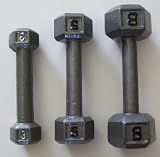 3 lb., 5 lb., and 8 lb. Hex Dumbbell Set (3 Pairs)