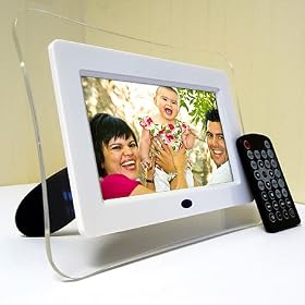 Digizo 7" Digital Photo Picture Frame Infracurve, MP3/Video Player - With Remote 7 inch
