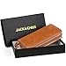 Jack&Chris Women's Long Wallet Leather Clutch Large Zipper Purse for iphone 7, WBXH050 (Brown)