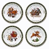 Portmeirion A Christmas Story Bread and Butter Plate, Set of 4