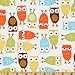 44'' Wide Urban Zoologie Owls Cream Fabric By The Yard