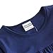Novatx Long Sleeves Cotton Girls Dress H5802 Navy (5/6y)