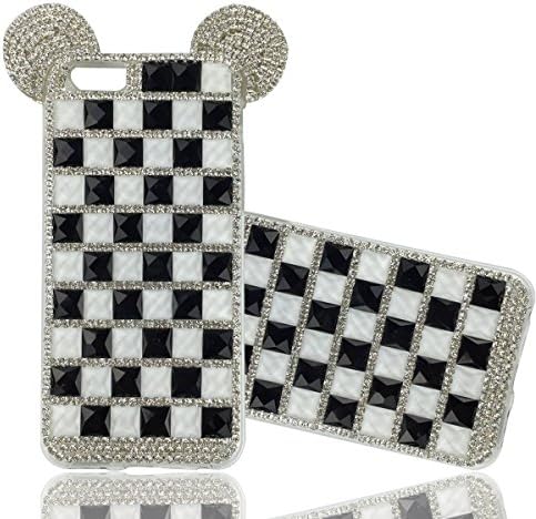 LINNSEK BLING CRYSTAL RHINESTONE MIQI CASE SJ02 APPLE PHONE COVER Handmade diamond lattice FOR IPHONE 6/6s CASE (AS4)