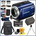 Sony DCR-SR47 60GB Hard Disk Drive Handycam&reg; Camcorder (Blue) + Deluxe Camcorder Accessory Kit