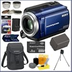 Sony DCR-SR47 60GB Hard Disk Drive Handycam® Camcorder (Blue) + Deluxe Camcorder Accessory Kit