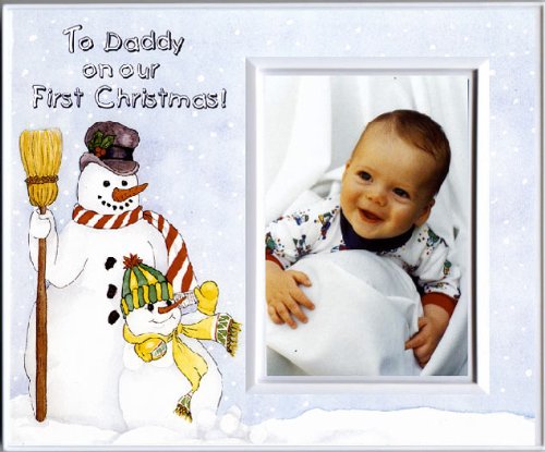 To Daddy on Our First Christmas - Picture Frame Gift