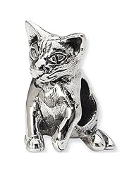Reflection Beads Silver Abyssinian Cat Bead